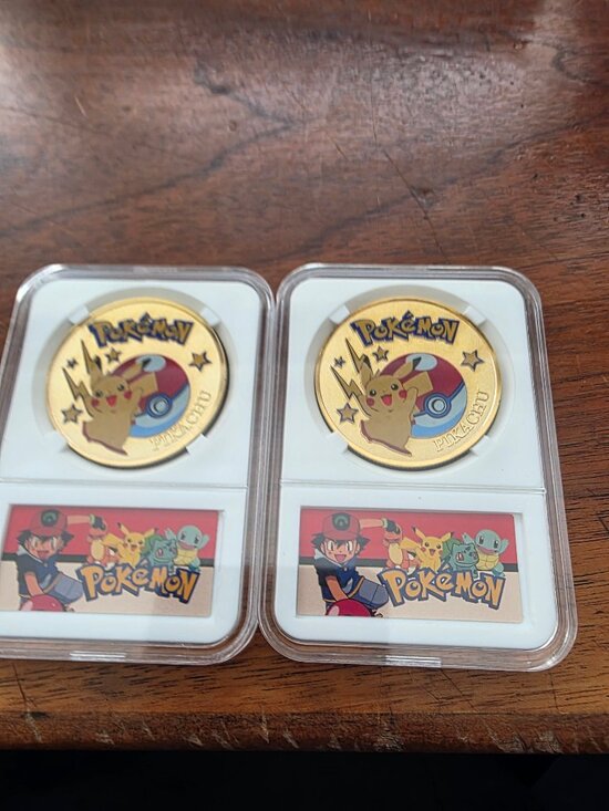 POKEMON Other - LOT OF 4PCS OF POKEMON PIKACHU COLLECTORS COINS SEALED